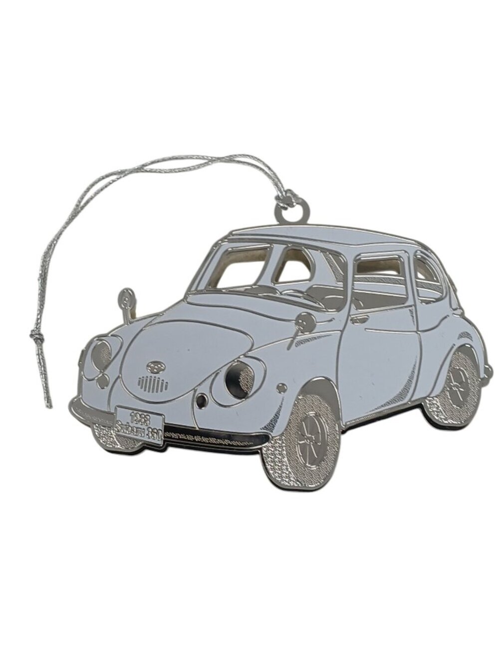 1968 Subaru 360 Ornament Car Metal Classic Car Design W/ Hanging Cord Gift #M-15